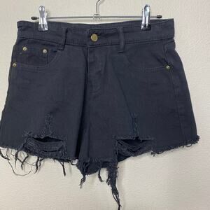 No Brand Cut Off High Waisted Denim Shorts Size S